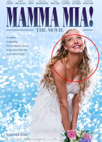 Супершея. Рекламный плакат мюзикла «Mamma Mia!»